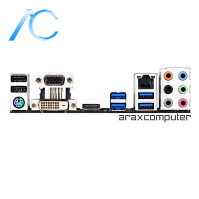 مادربرد دسته دوم گیگابایت مدل MAINBOARD USED GIGABYTE GA-H170-D3H — تصویر ۳
