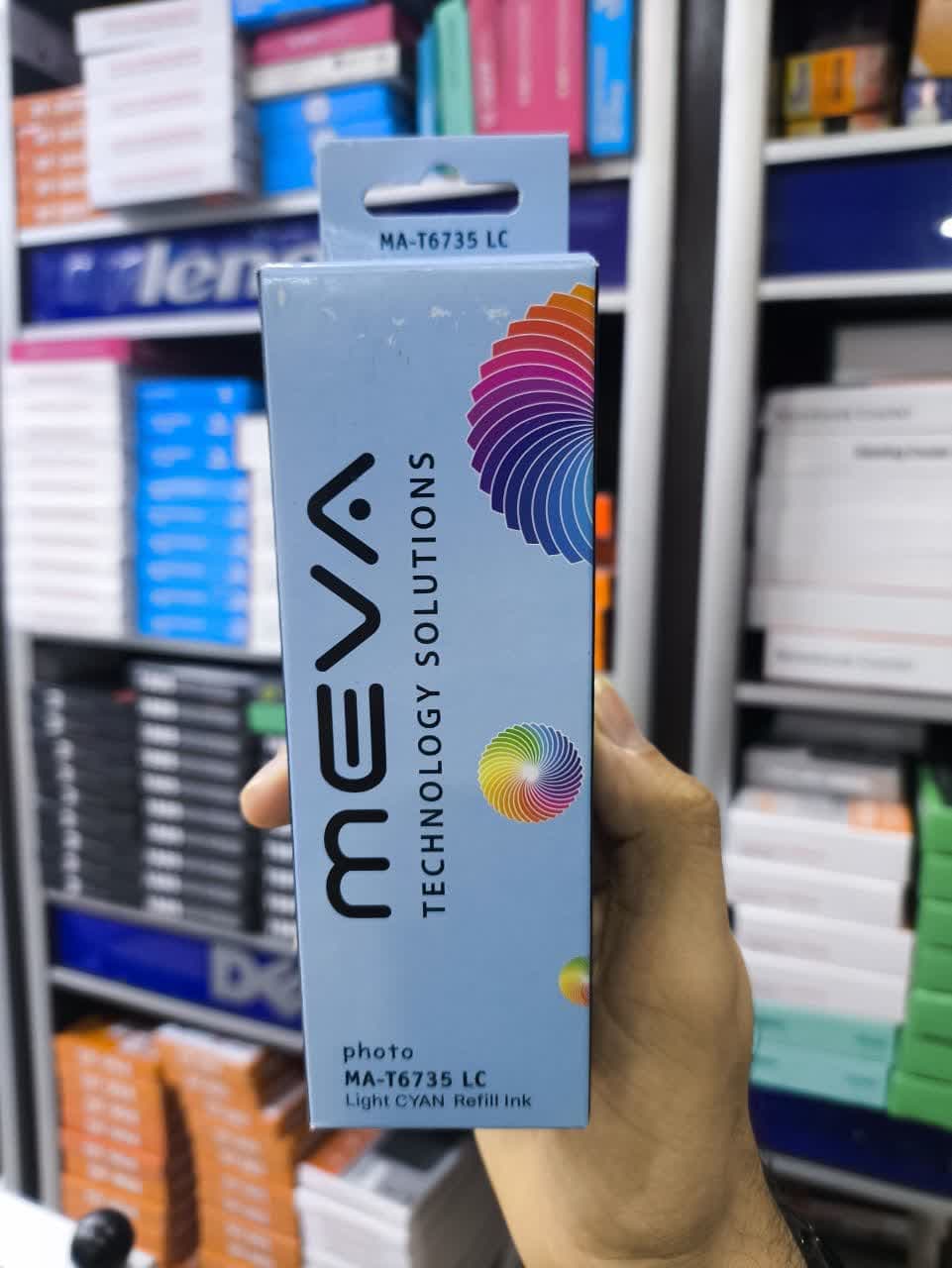 جوهر آبی لایت 6 رنگ اپسون جعبه دار مدل MA-T6735 برند MEVA