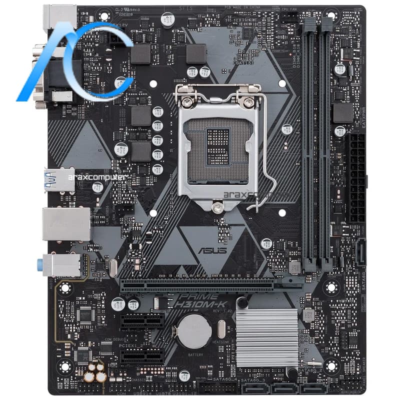 مادربرد دسته دوم ایسوس مدل MAINBOARD USED PRIME H310M-K