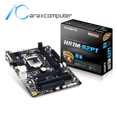 مادربرد دسته دوم گیگابایت مدل MAINBOARD USED GIGABYTE H81MS2PT — تصویر ۴
