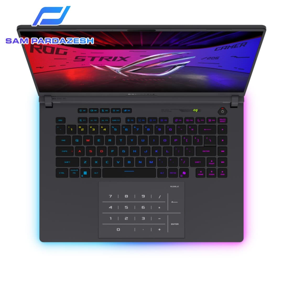 لپ تاپ گیمینگ ایسوس راگ 16 اینچی مدل Asus ROG Strix G16 G615LM Core Ultra 9 275HX 16GB DDR5 2TB SSD 8GB RTX5060 — تصویر ۳