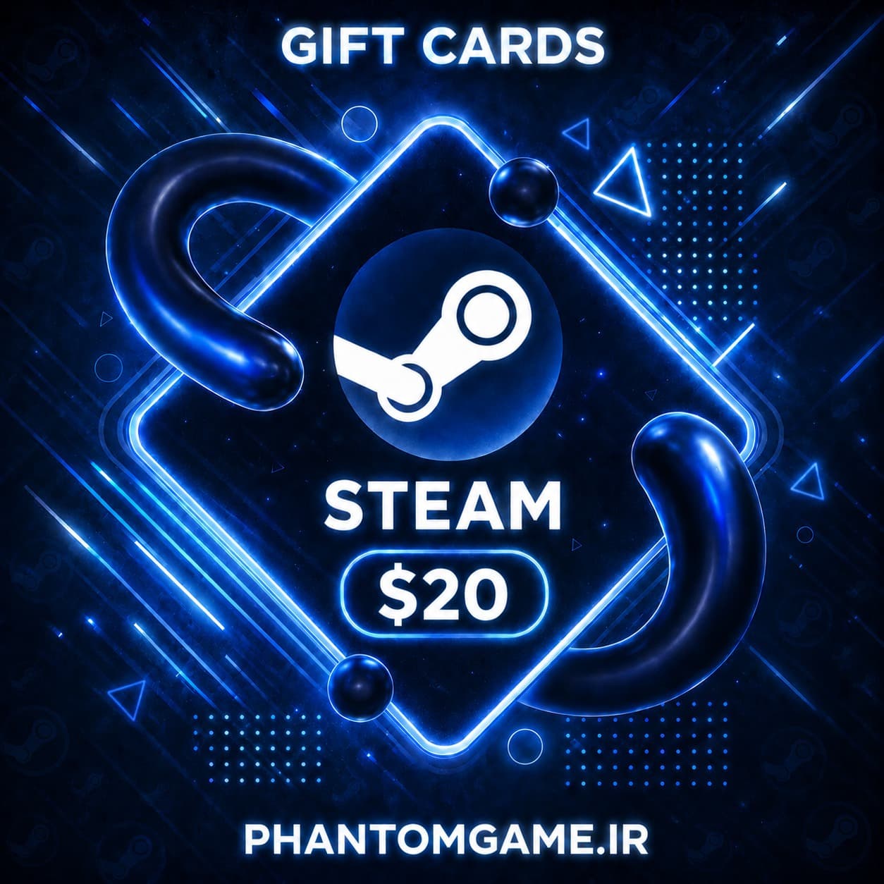 گیفت کارت steam – 20$ (USA)