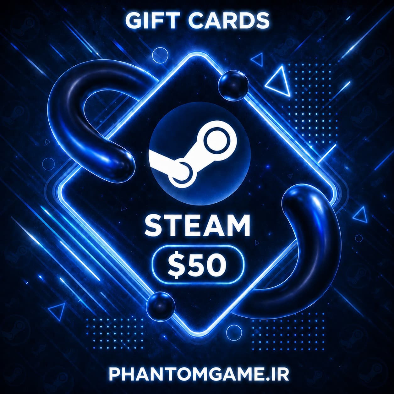 گیفت کارت steam – 50$ (USA)