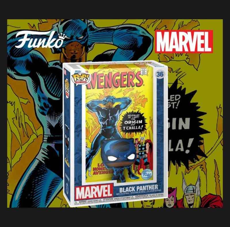 فانکو پاپ پک کامیک بلک پانتر مارول funko pop comic black punter marvel 36