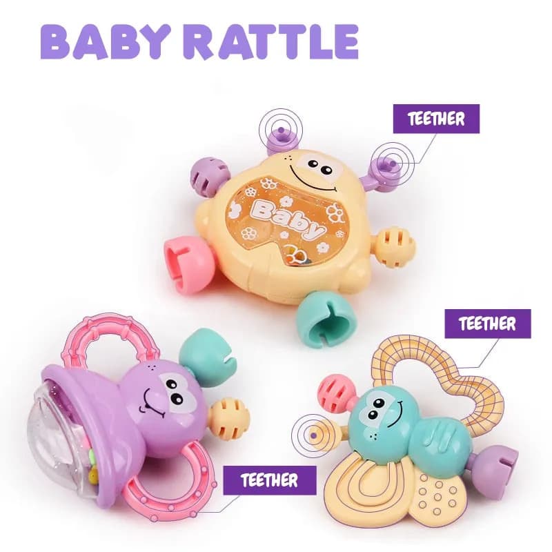 ست جغجغه 7 عددی طرح فضایی Baby Rattle — تصویر ۹