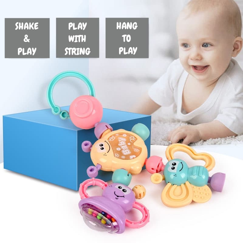 ست جغجغه 7 عددی طرح فضایی Baby Rattle — تصویر ۷