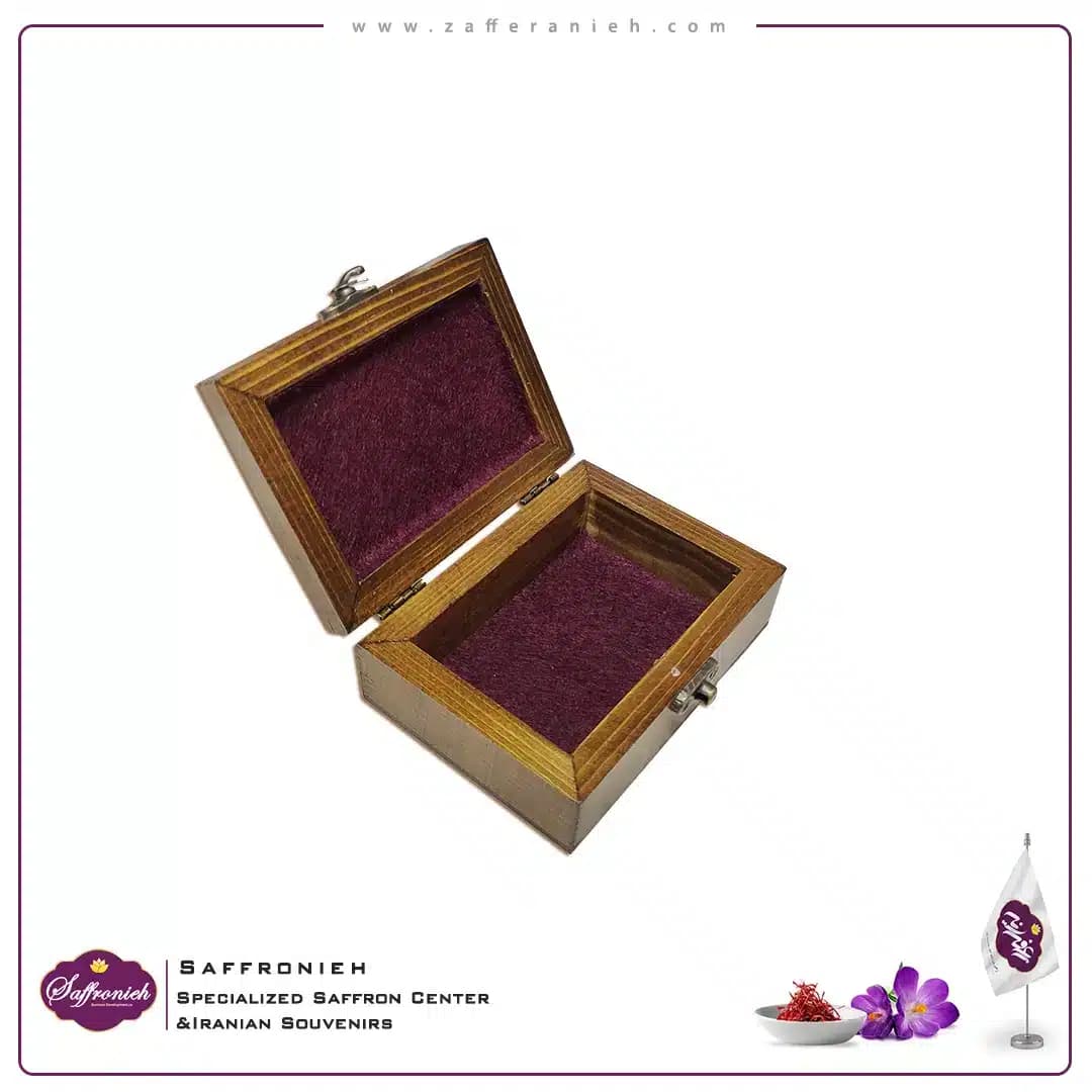 جعبه چوبی طرح کاشی مدل پولک 11*8 — تصویر ۳
