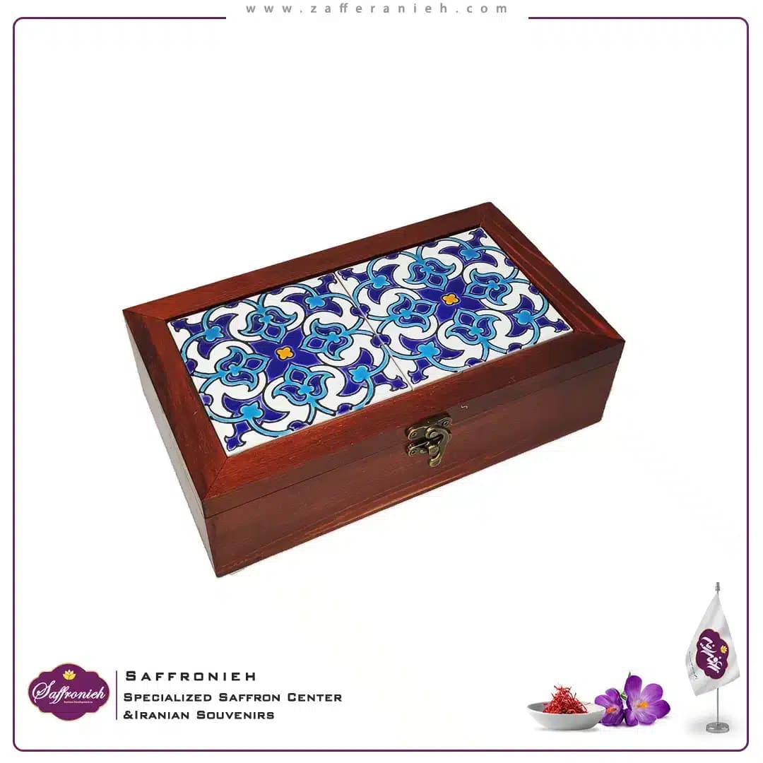 جعبه چوبی کاشی سنتی مدل هشت بهشت 15*25 — تصویر ۱۲