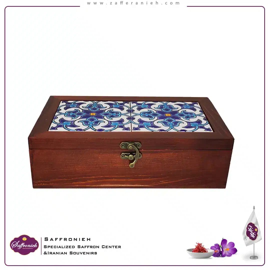 جعبه چوبی کاشی سنتی مدل هشت بهشت 15*25 — تصویر ۶