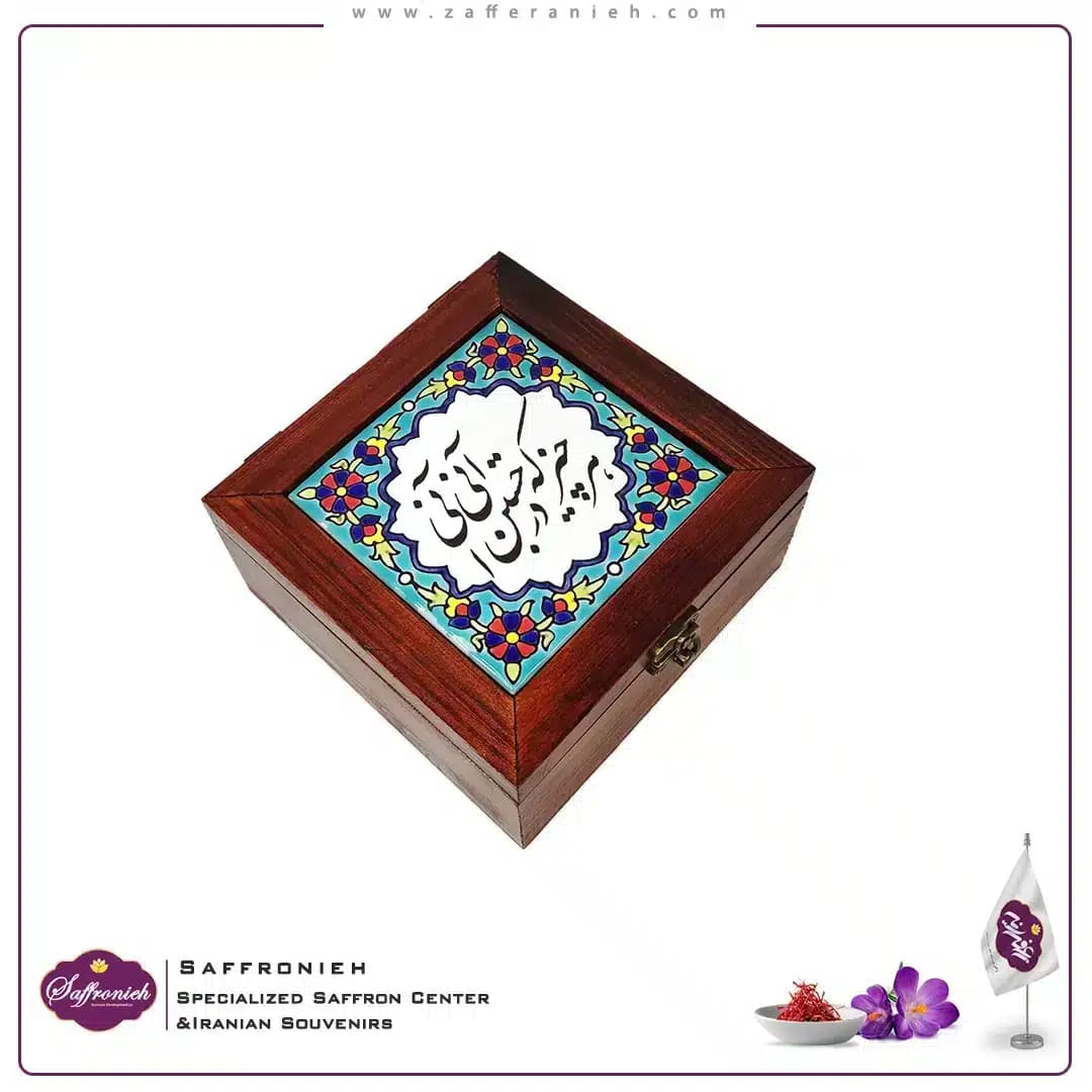جعبه چوبی کاشی سنتی مدل مشتاق 15*15 — تصویر ۵