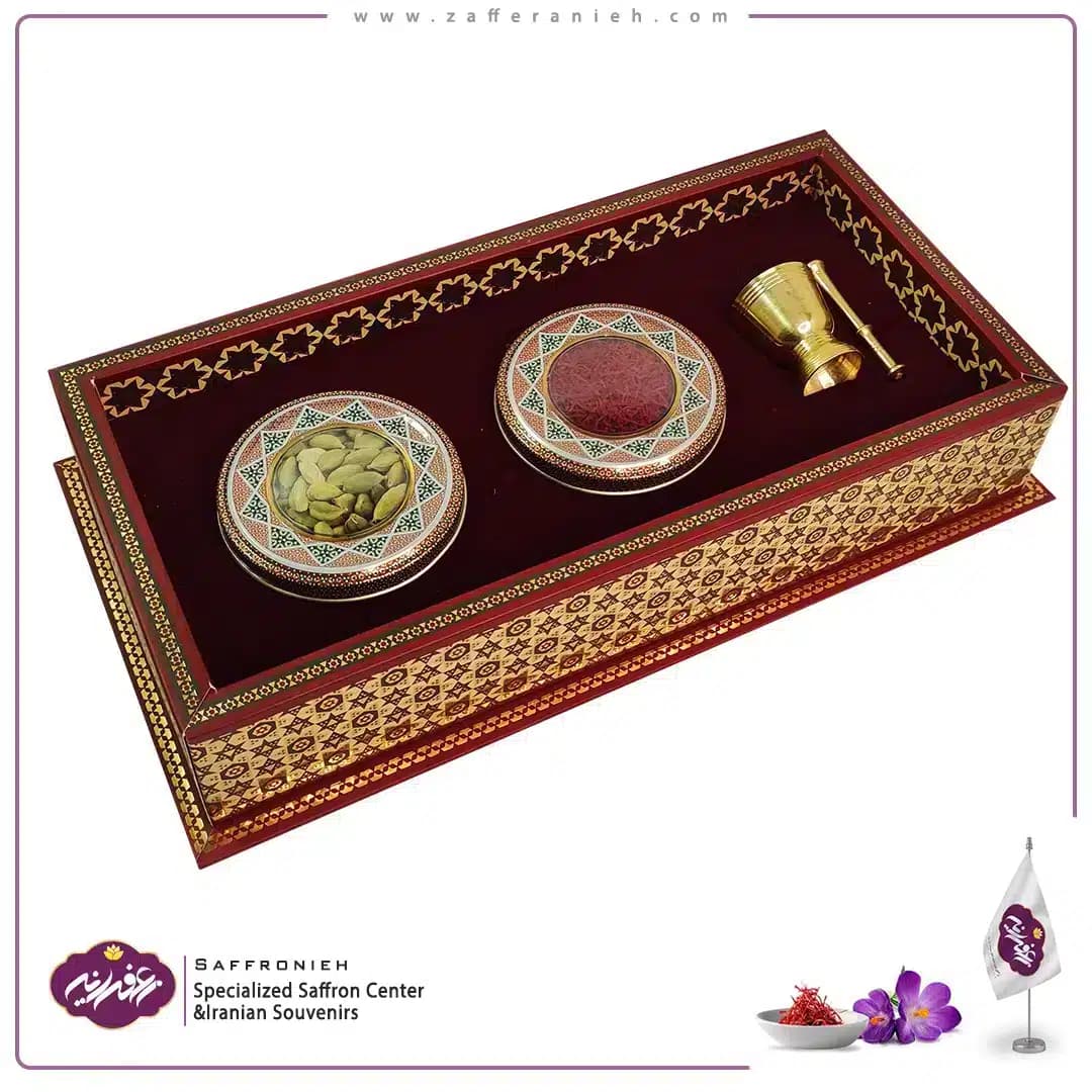 پک کامل زعفران هاردباکس مدل قاجار BH01 — تصویر ۲
