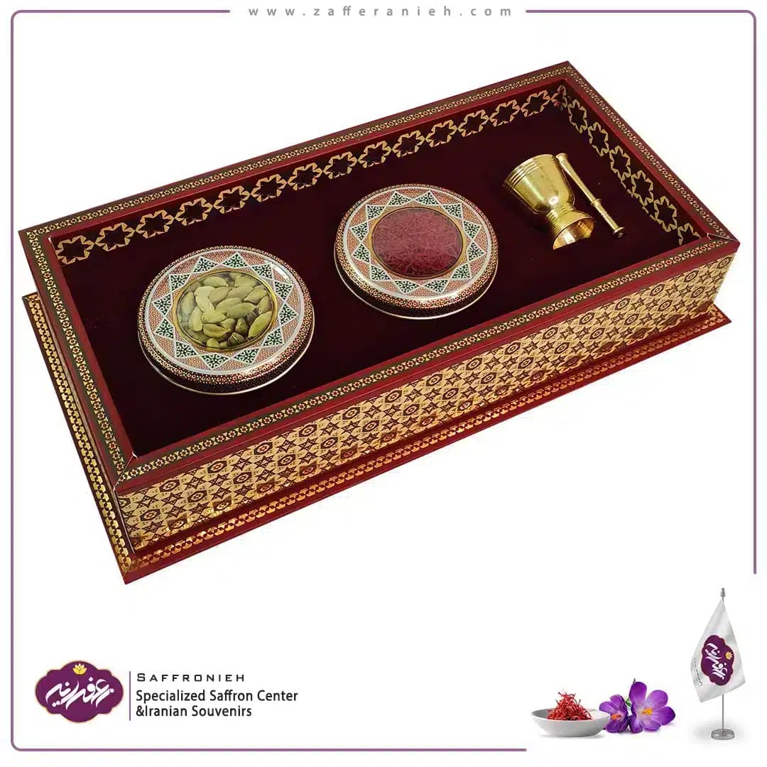 پک کامل زعفران هاردباکس مدل قاجار BH01 — تصویر ۵