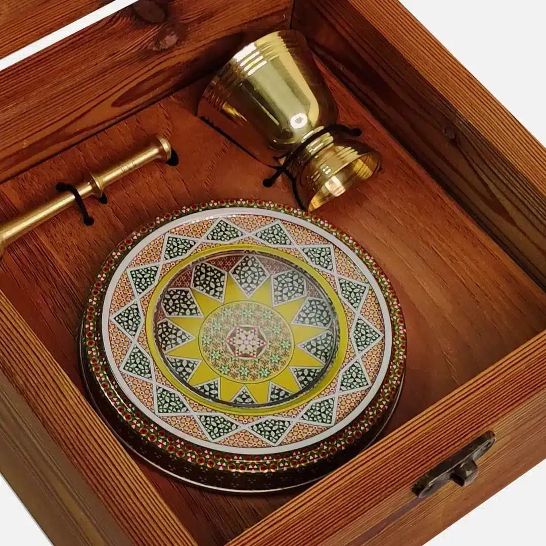 جعبه هدیه زعفران مدل تمنّا (ظروف +جعبه) — تصویر ۸
