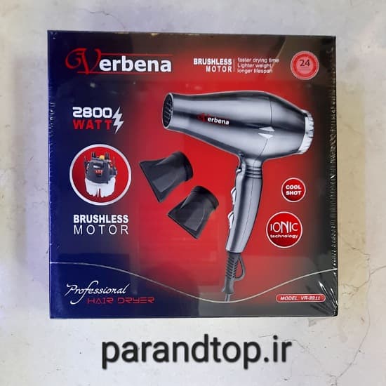 سشوار حرفه ای وربنا مدل VR-9911 (24 ماه گارانتی معتبر) اورجینال — تصویر ۳