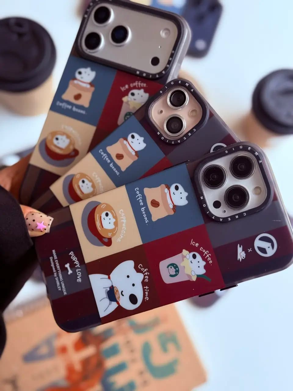 قاب Puppy Love Coffee (کدC2282) — تصویر ۴