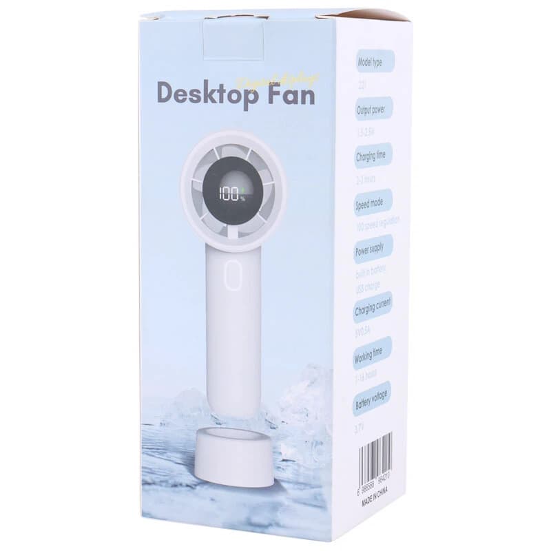 پنکه رومیزی شارژی Desktop Fan 221 — تصویر ۵