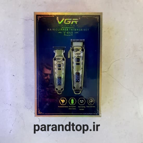 ماشین اصلاح (خط زن+حجم زن) وی جی آر VGR V-643 اورجینال