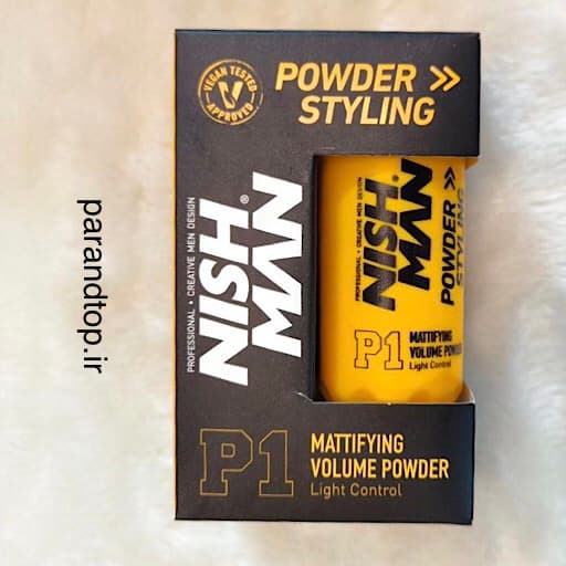 پودر حالت دهنده و حجم دهنده موی نیشمن مدل Nishman Hair Styling Powder Model P1وزن 20 گرم