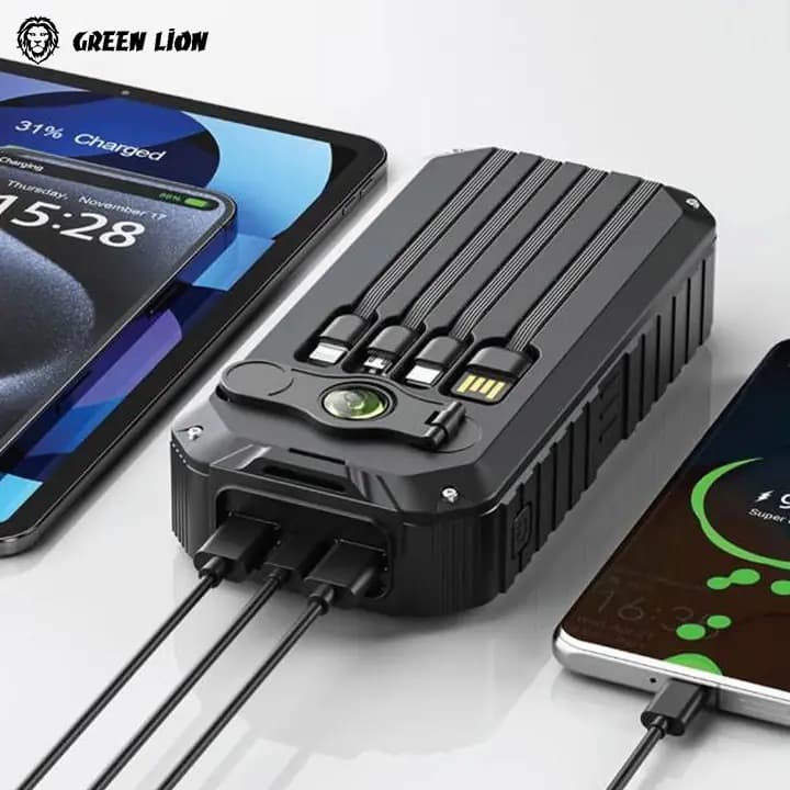 پاوربانک خورشیدی گرین لاین SOLAR MATE ظرفیت 20000 میلی آمپر — تصویر ۶