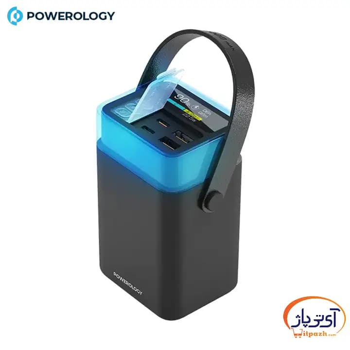 پاوربانک پاورولوژی HALO BEAM توان 65 وات ظرفیت 40000 میلی آمپر