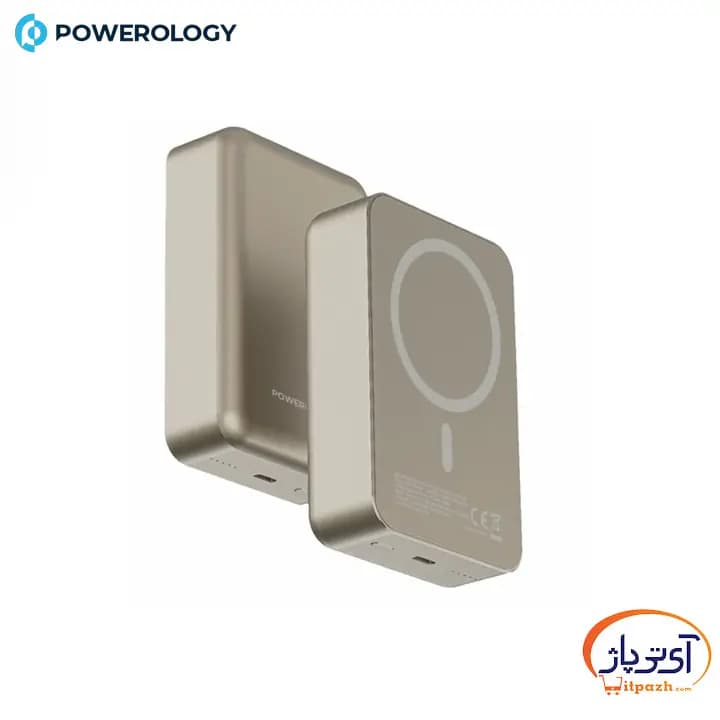 پاوربانک وایرلس پاورولوژی MagSafe توان 20/15 وات ظرفیت 20000 میلی آمپر — تصویر ۲