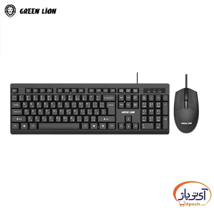 موس و کیبورد سیمی گرین لاین GKM-100 — تصویر ۲
