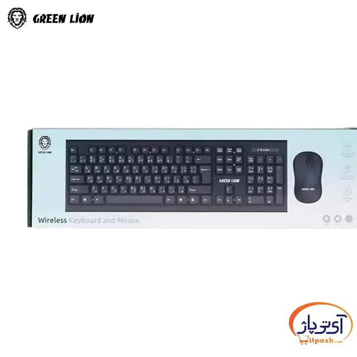 موس و کیبورد بیسیم گرین لاین Wireless Keyboard & Mouse — تصویر ۳