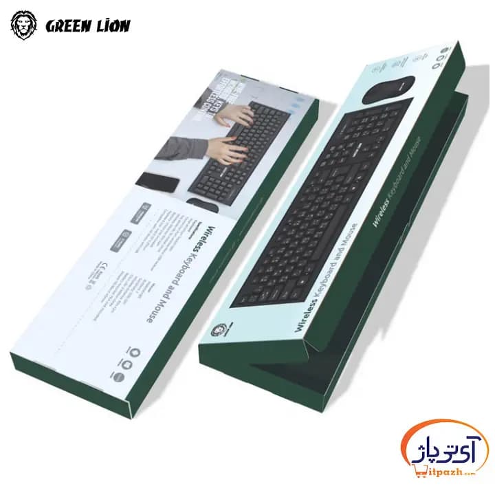 موس و کیبورد بیسیم گرین لاین Wireless Keyboard & Mouse — تصویر ۸