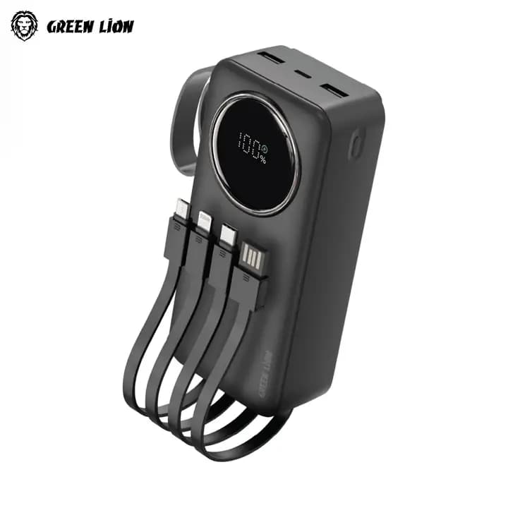 پاوربانک گرین لاین Power Pulse ظرفیت 30000 میلی آمپر PD 22.5W