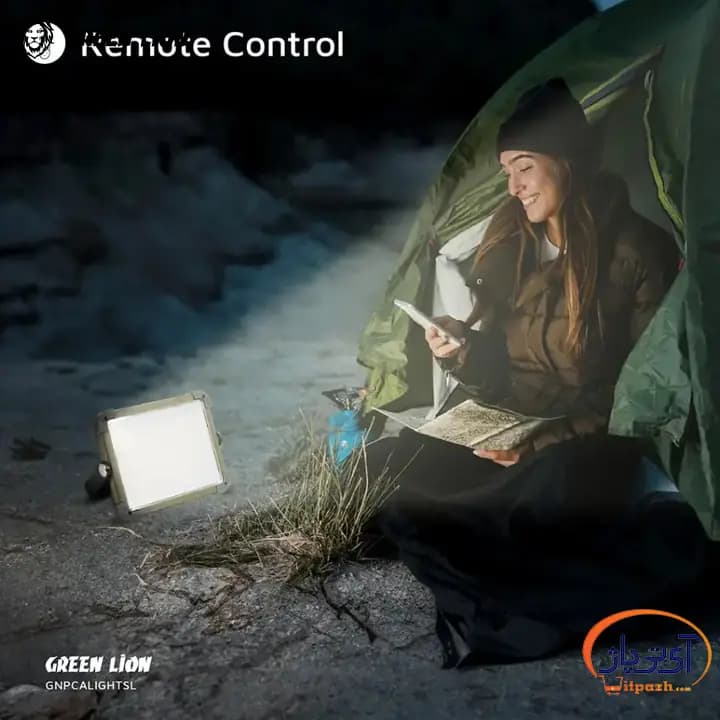 چراغ کمپ گرین لاین Solar Camping Light 7200 mah — تصویر ۵