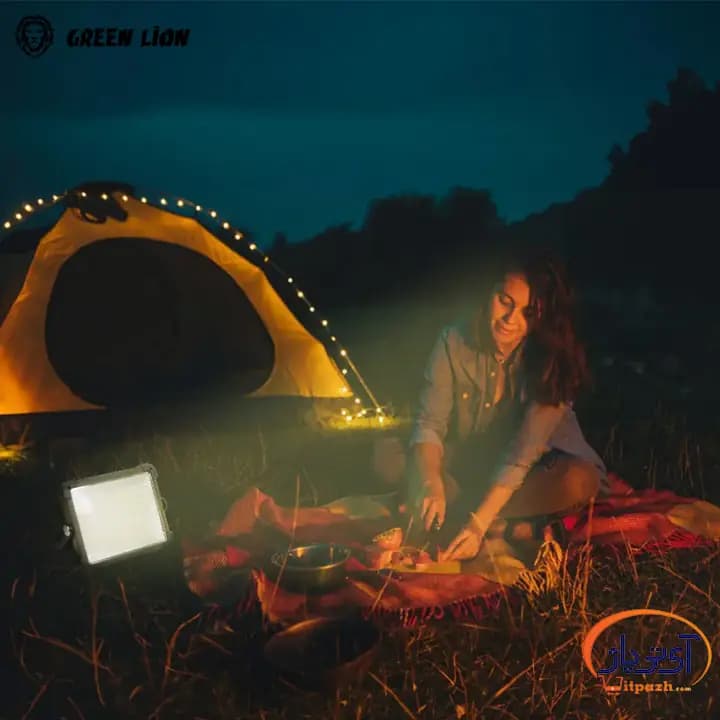 چراغ کمپ گرین لاین Solar Camping Light 7200 mah — تصویر ۶