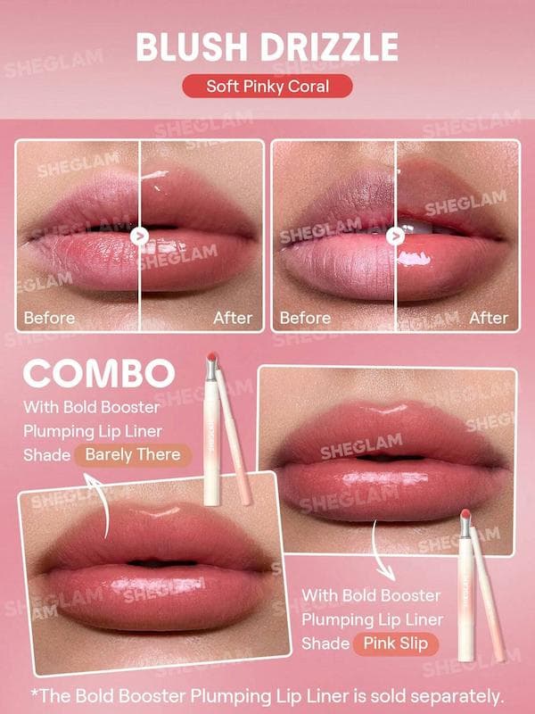 لیپ پلامپر حجم دهنده لب شیگلم مدل Bold Booster رنگ Rose Veil — تصویر ۵