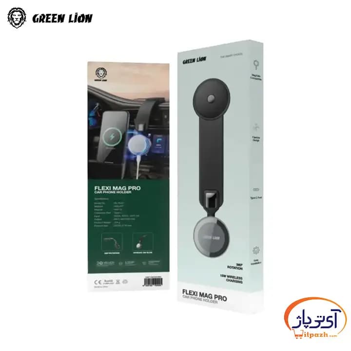 هولدر و شارژر بیسیم موبایل (MagSafe) گرین لاین Flexi Mag Pro — تصویر ۱۱
