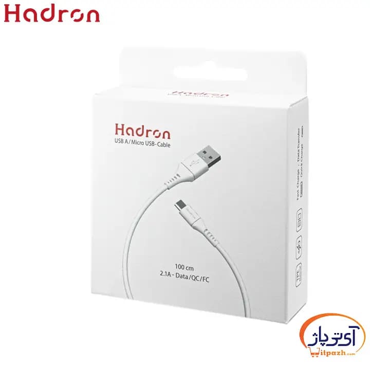 کابل هادرون USB A به میکرو مدل A-U01 طول 1 متر — تصویر ۴