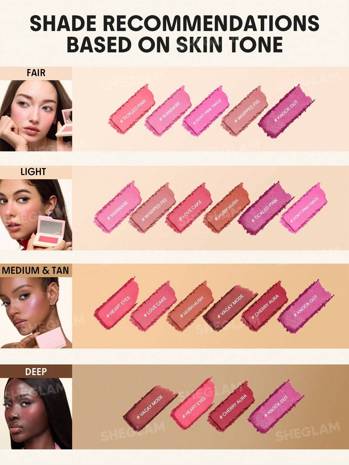 رژگونه شیگلم مدل Dream Touch رنگ KNOCK OUT — تصویر ۹
