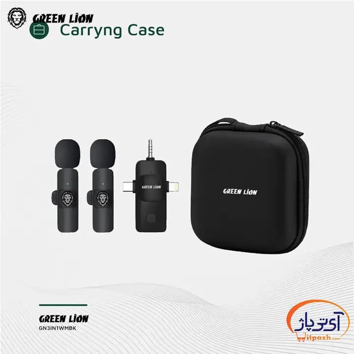 میکروفون بیسیم گرین لاین با گیرنده رابط 3گانه متصل — تصویر ۸