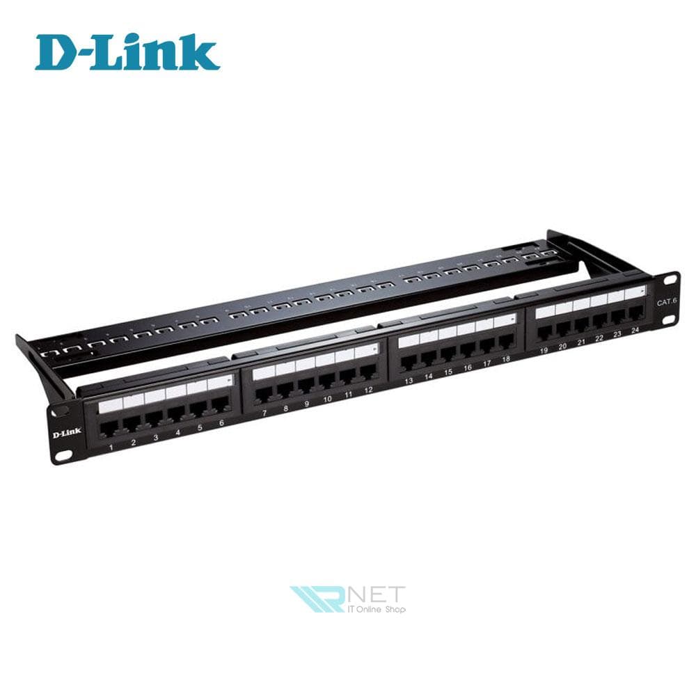 پچ پنل CAT 6UTP 24Port دی لینک مدل D-Link NPP-C61BLK241 — تصویر ۵