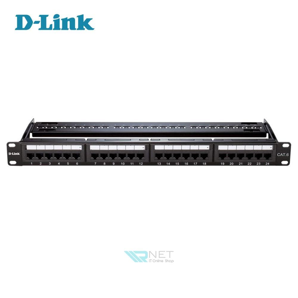 پچ پنل CAT 6UTP 24Port دی لینک مدل D-Link NPP-C61BLK241 — تصویر ۴