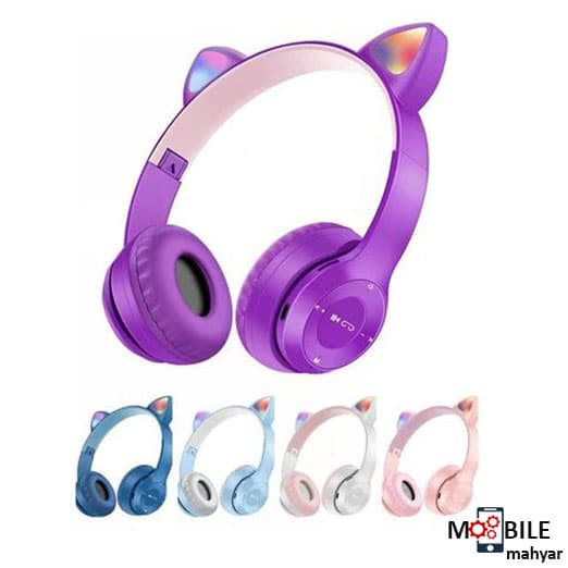 هدفون بلوتوث گربه ای مدل Y47