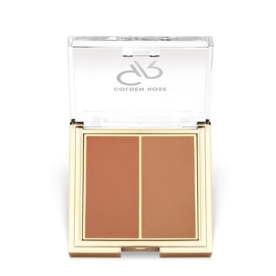پالت رژ گونه پودری دوتایی گلدن رز Golden Rose مدل Iconic Duo رنگ Rosy Bronze شماره 03 — تصویر ۵