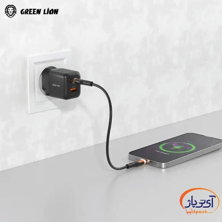 آداپتور دیواری 2 پورت گرین لاین PD 20W Ultra Compact همراه کابل Type-C — تصویر ۳