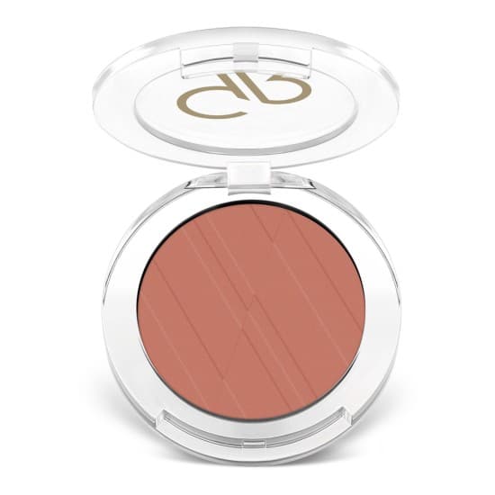 رژ گونه پودری گلدن رز مدل Powder Blush Soft And Silki رنگ Peach Glaze شماره 10