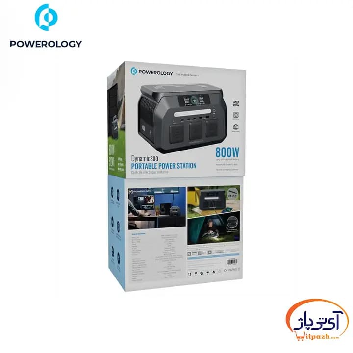 پاور استیشن قابل حمل پاورولوژی توان 800W ظرفیت 512Wh — تصویر ۸