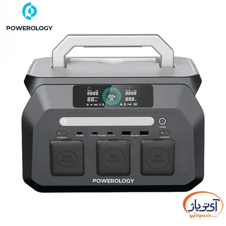 پاور استیشن قابل حمل پاورولوژی توان 800W ظرفیت 512Wh — تصویر ۴