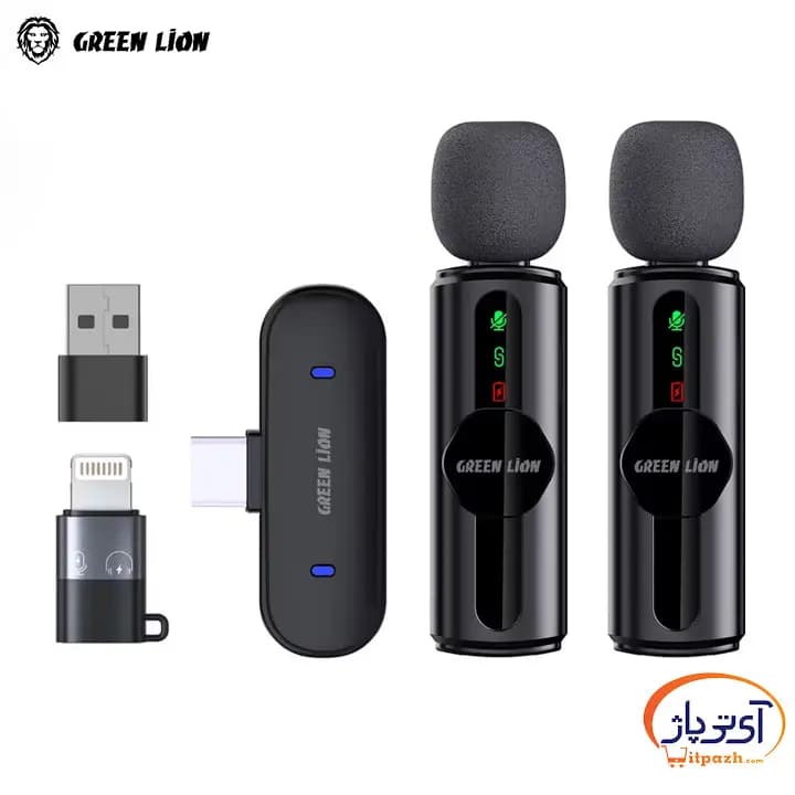 میکروفون 3در1 بیسیم گرین لاین GM-76X — تصویر ۳