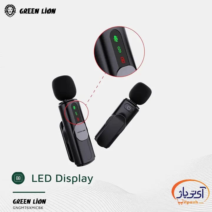 میکروفون 3در1 بیسیم گرین لاین GM-76X — تصویر ۵