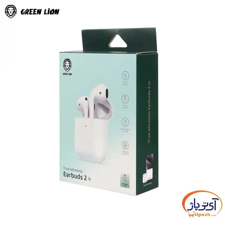 هندزفری بلوتوثی گرین لاین Earbuds 2True با میکروفون داخلی — تصویر ۹