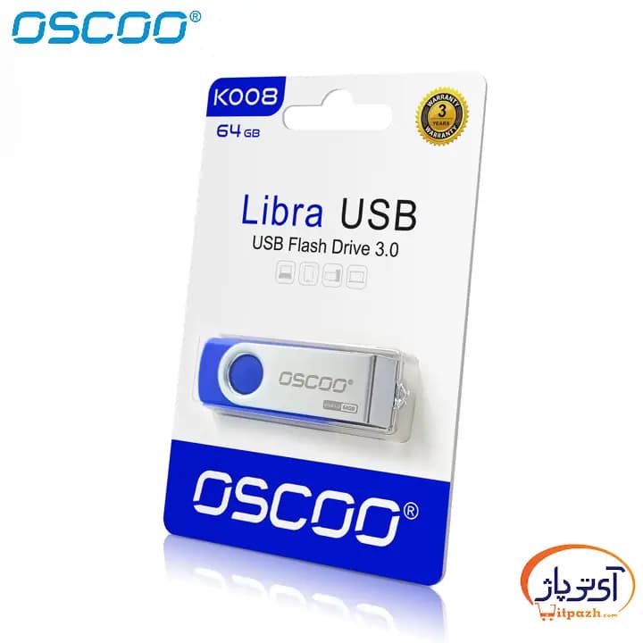 فلش اوسکو OSCOO Libra K008 ظرفیت 16 گیگابایت USB3.0 — تصویر ۹