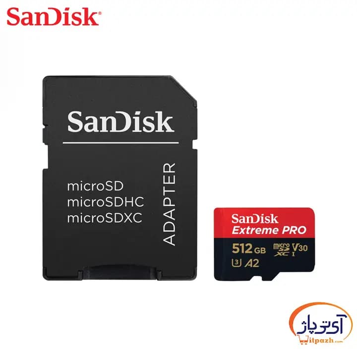 کارت حافظه سندیسک MicroSD Extreme Pro ظرفیت 512 گیگابایت 200MB/s U3 A2 V30 — تصویر ۸
