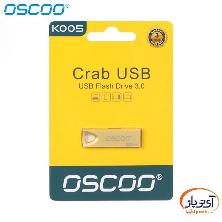 فلش اوسکو OSCOO Crab K005 ظرفیت 16 گیگابایت USB3.0 — تصویر ۹